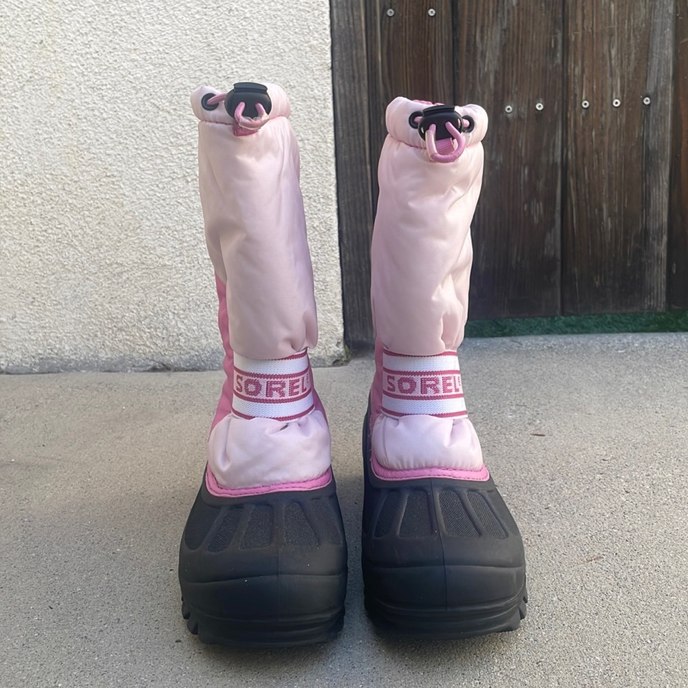 Pink Kids Sorel Snow Shoes